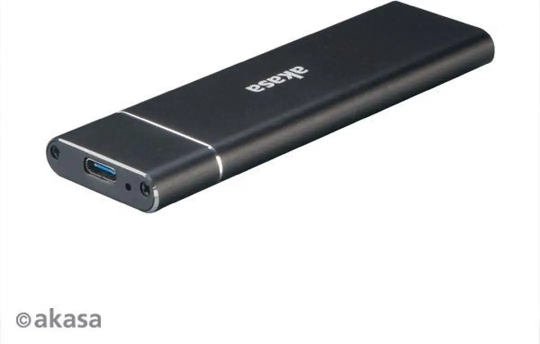 Akasa AK-ENU3M2-02 M.2 SSD Behuizing - USB 3.1 Gen2 - Zwart