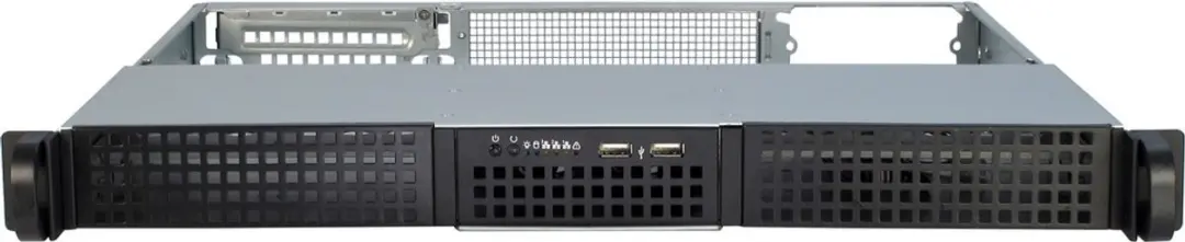 Inter-Tech 1U-10240 Rack - 8x 2.5" 2x 3.5" 2x 5.25" - Zwart
