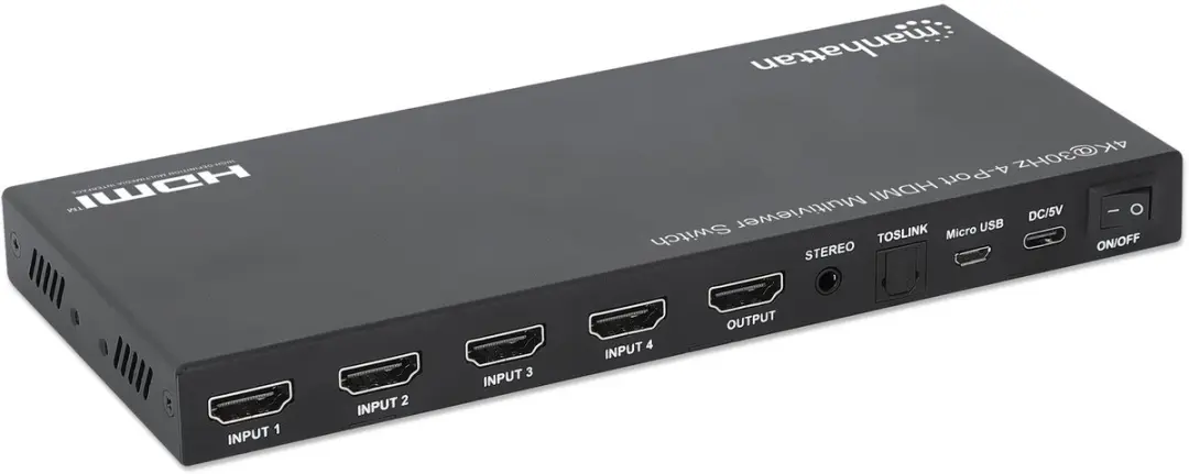 Manhattan 208406 HDMI-Switch - Zwart