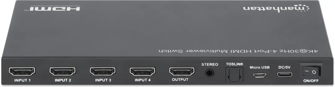 Manhattan 208406 HDMI-Switch - Zwart