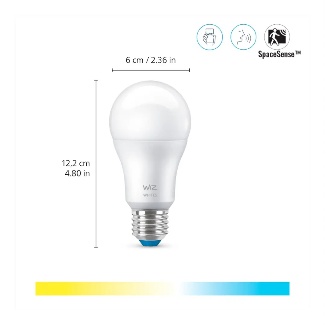 WiZ Lamp 2-pack E27 8W Mat - 2700K Warmwit - afbeelding 3 van 6