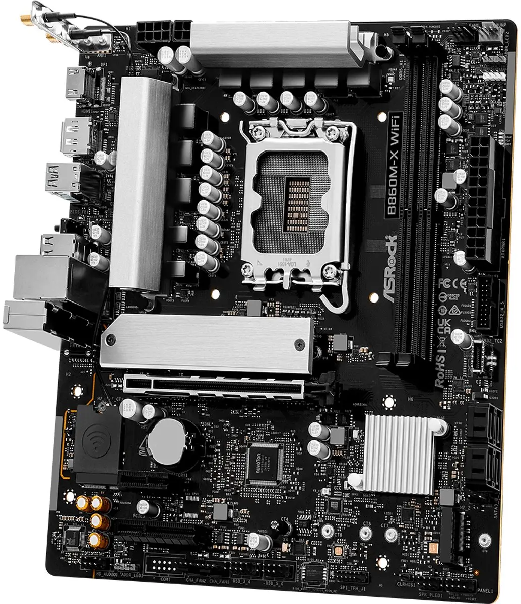 ASRock B860M-X WiFi microATX - Intel B860 - LGA1851