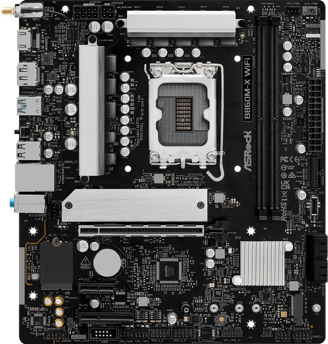 ASRock B860M-X WiFi microATX - Intel B860 - LGA1851