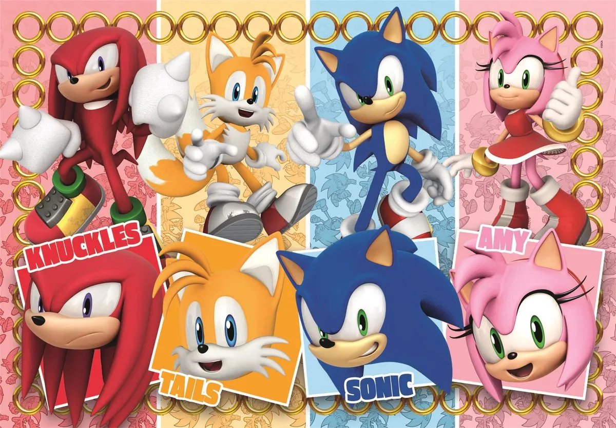 Clementoni Sonic Puzzel 60 Maxi Stukjes - Multikleur - afbeelding 2 van 6
