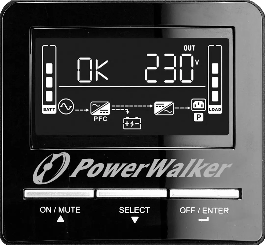 PowerWalker VI 3000 CW FR Line-interactive UPS 2100W - Zwart