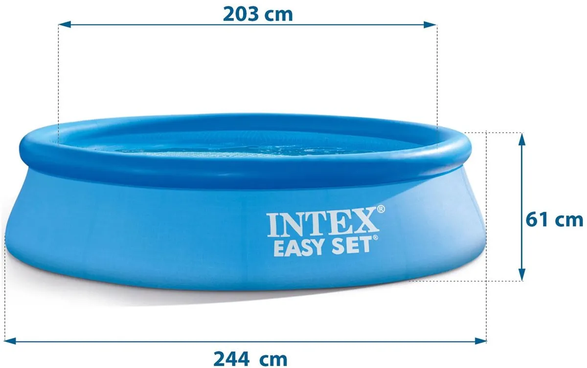 Intex 28108 Opblaasbaar Zwembad 244x61cm - Blauw - afbeelding 2 van 6
