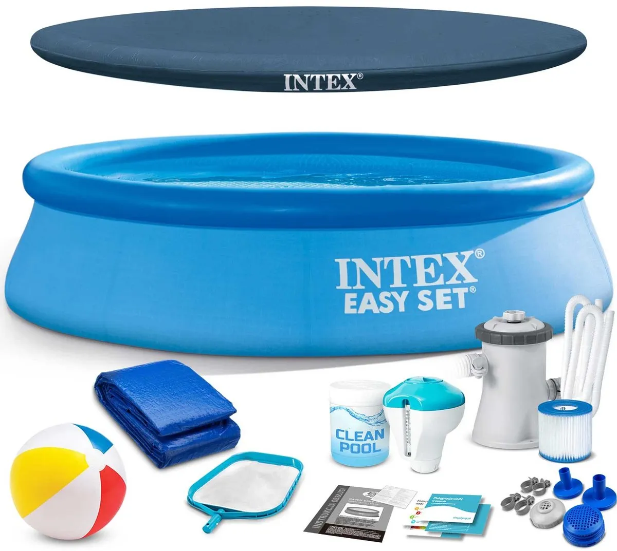 Intex 28108 Opblaasbaar Zwembad 244x61cm - Blauw - afbeelding 6 van 6