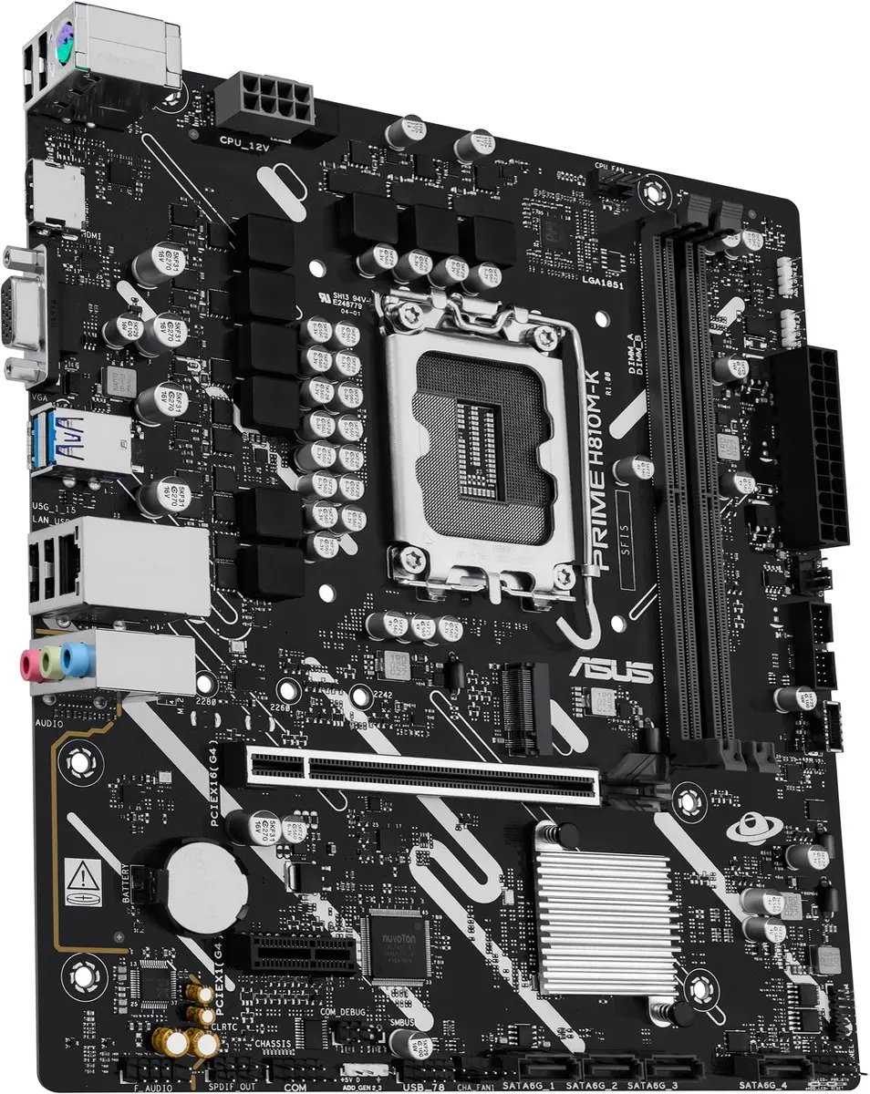 ASUS PRIME H810M-K microATX Moederbord - LGA1851