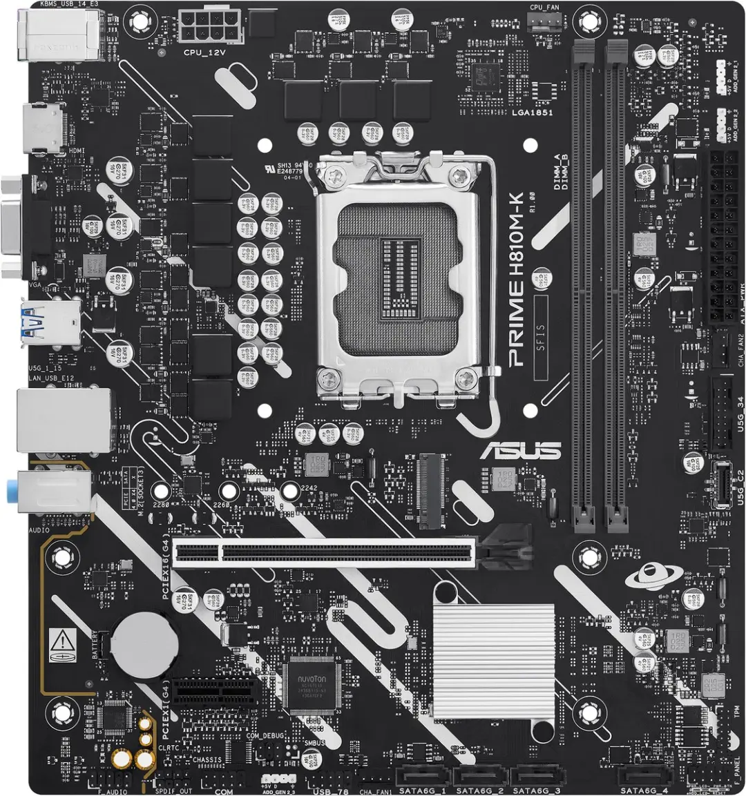 ASUS PRIME H810M-K microATX Moederbord