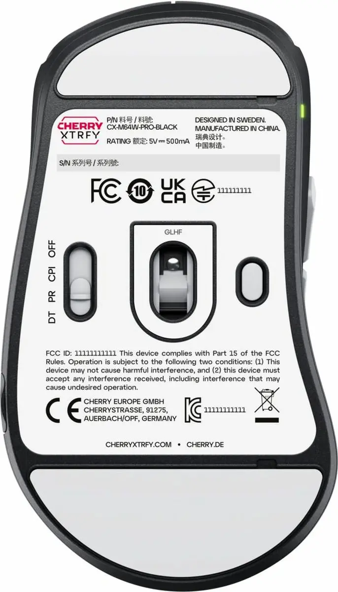 CHERRY XTRFY M64 Pro Wireless Gamingmuis - Zwart