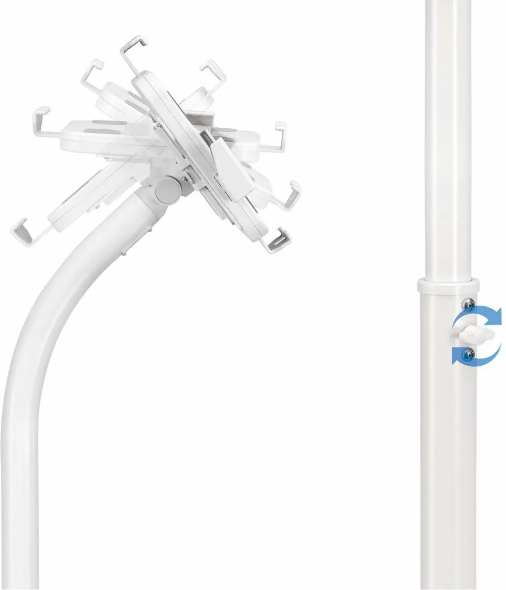 MH Anti-Theft Kiosk Floor Stand 406345 - 11 Inch - Wit