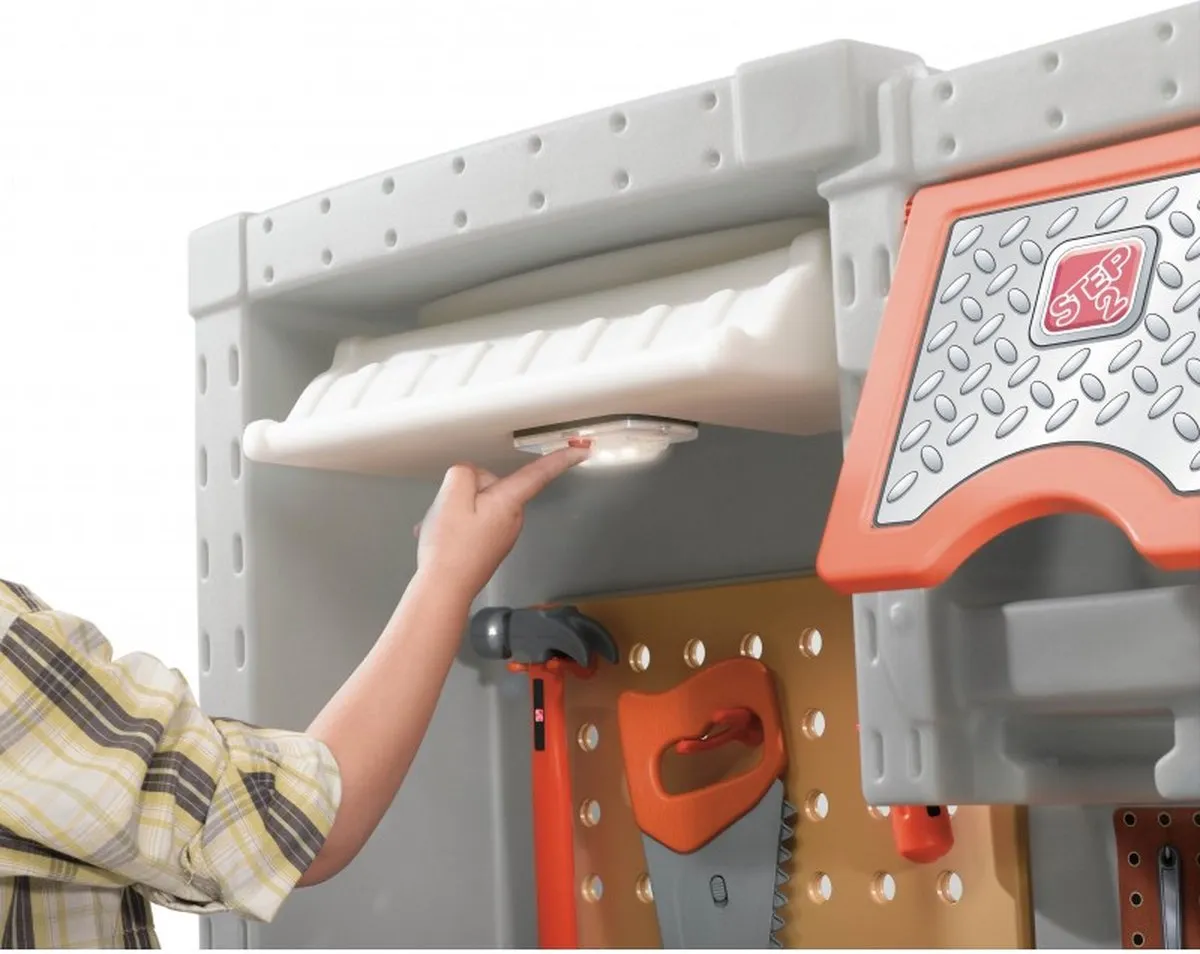 Step2 Deluxe Workshop Speelgoedwerkbank - 50-delige set - Grijs/blauw