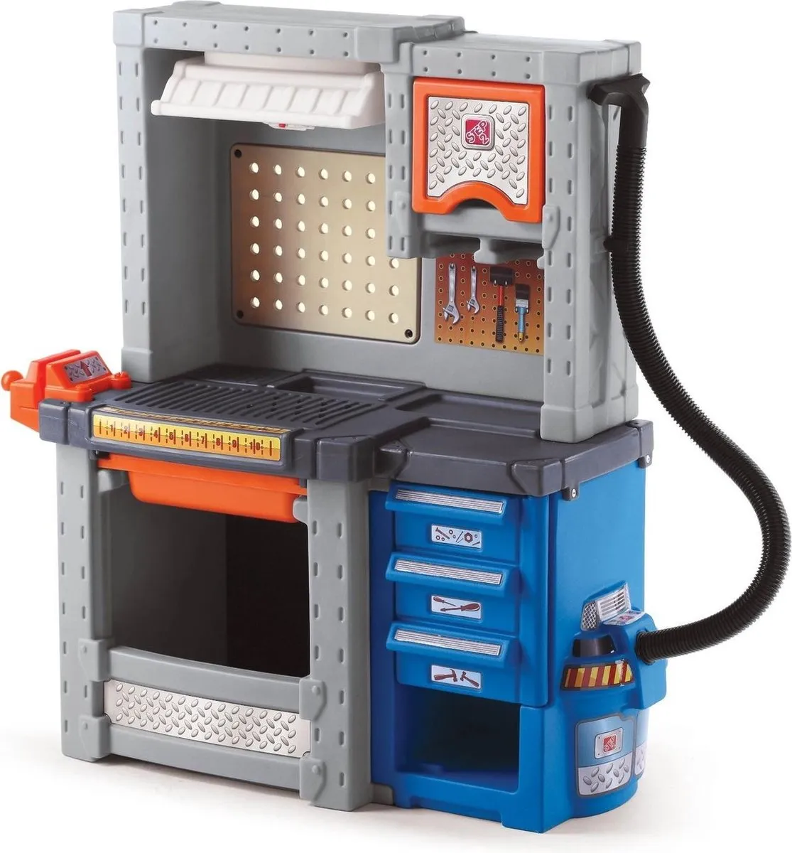 Step2 Deluxe Workshop Speelgoedwerkbank - 50-delige set - Grijs/blauw