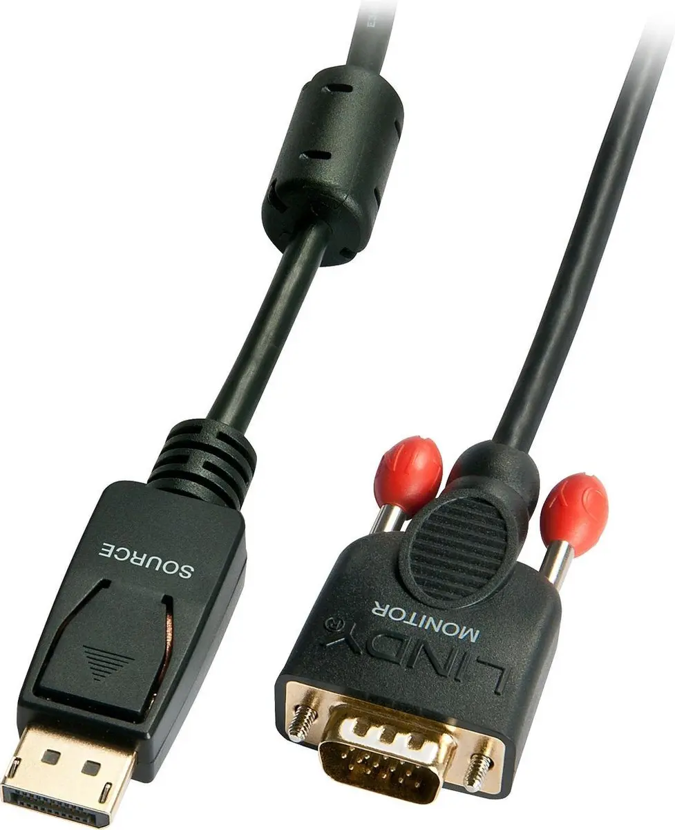 Lindy 41943 VGA naar DisplayPort Adapterkabel 3m