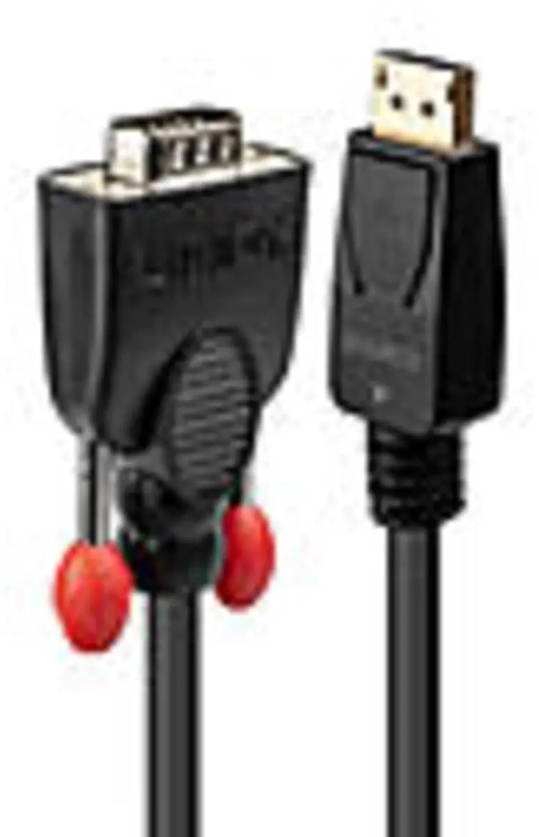 Lindy 41943 VGA naar DisplayPort Adapterkabel 3m - Zwart