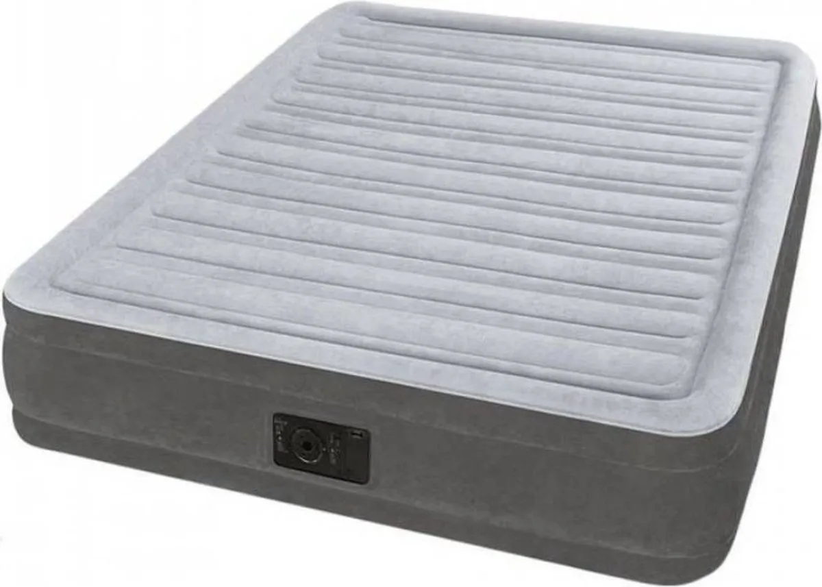 Intex Comfort Plush Luchtbed 2 Persoons - 203x152x33cm - Lichtgrijs - afbeelding 6 van 6