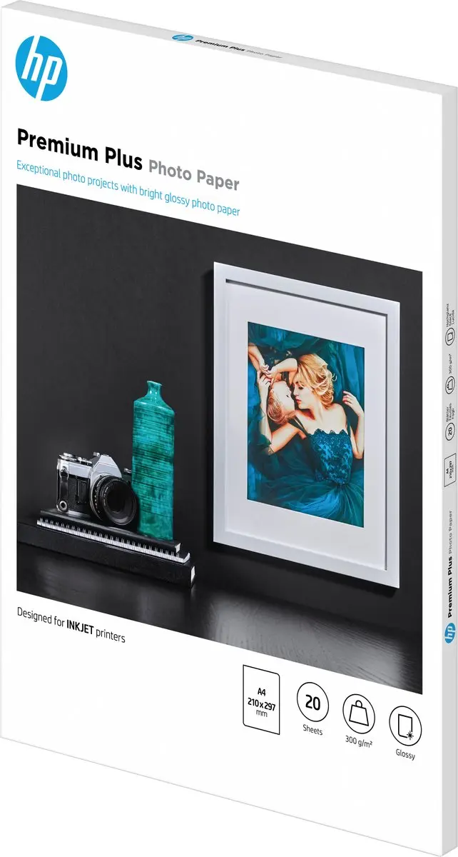 HP Premium Plus Glanzend Fotopapier CR672A - 20 Vel A4