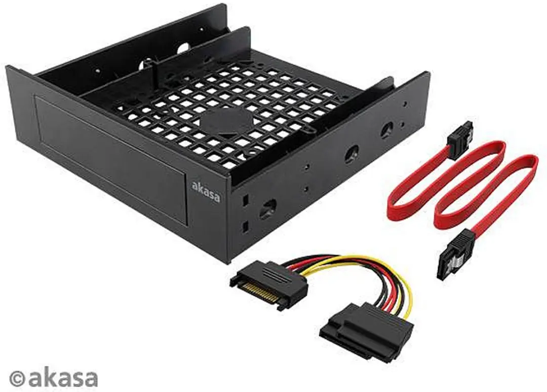 Akasa AK-HDA-12 5.25 Front Bay Adapter - Zwart