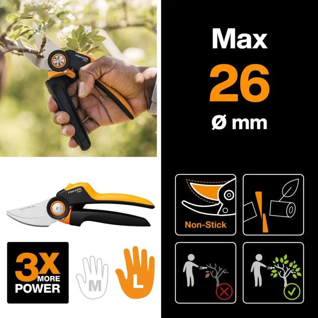 Fiskars Xseries Bypass Snoeischaar Ø26mm - L