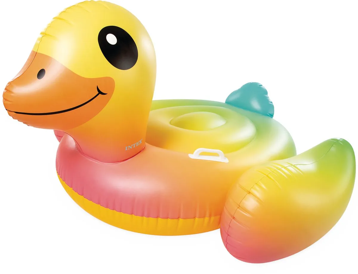 Intex Opblaasfiguur Eend Multicolor