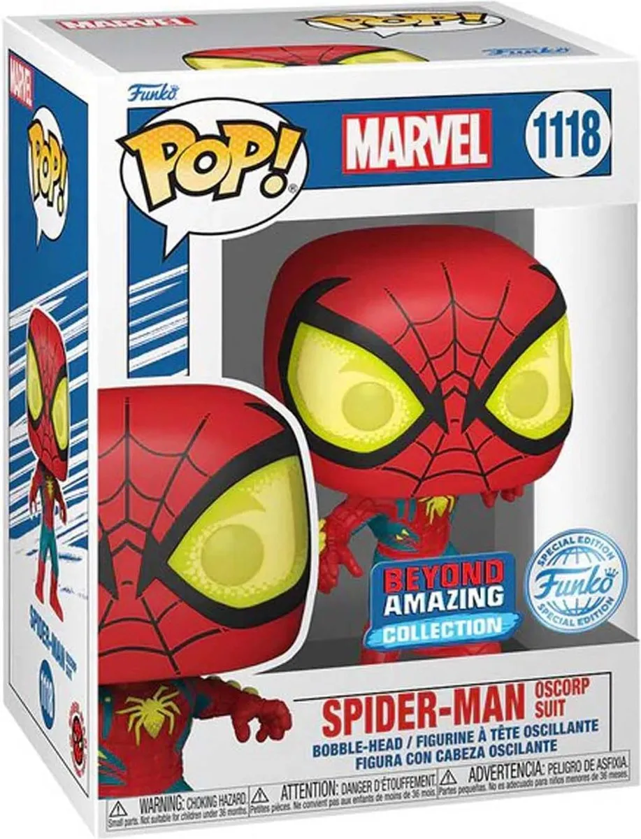 Funko Marvel POP! 66626 Spiderman Oscorp Suit