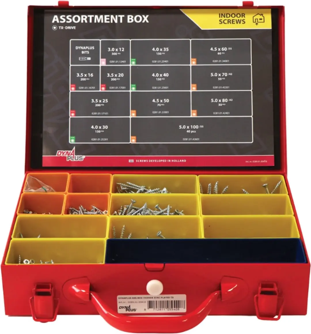 Dynaplus Spaanschroeven Assortiment Torx 1600 Stuks - Verzinkt - afbeelding 6 van 6