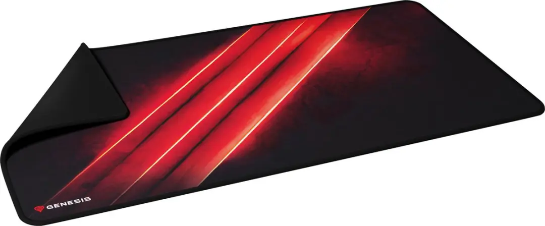 Muismat Genesis 500 MAXI - Zwart/Rood