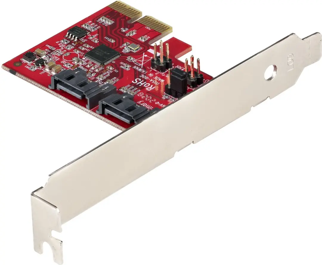 Startech 2P6GR-PCIE-SATA-CARD RAID Controller - Rood