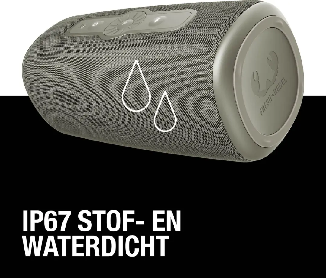 Fresh 'n Rebel Bold L3 Draadloze Bluetooth Speaker - 30W - 25 uur - Dried Green