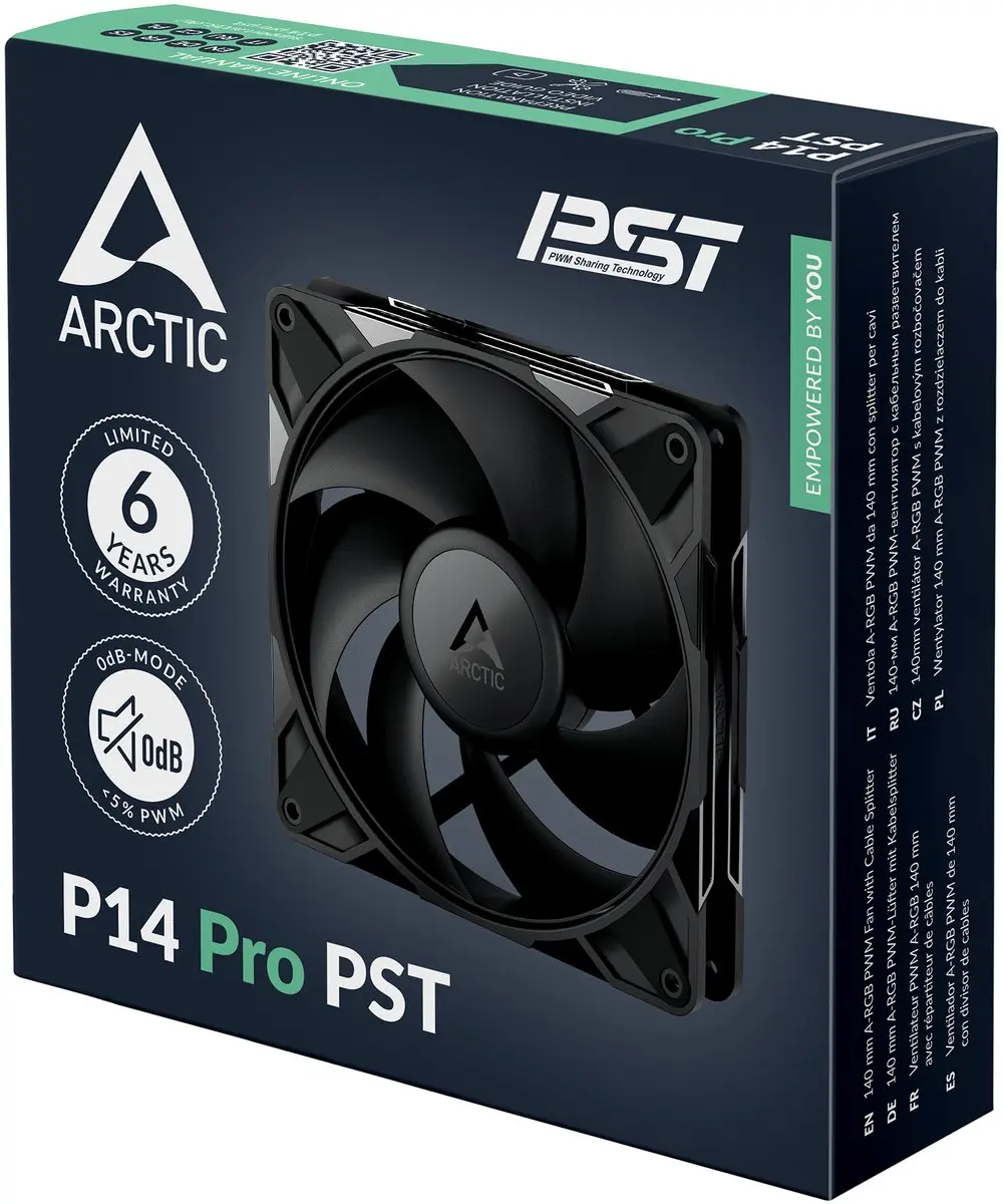 ARCTIC P14 PRO PST Gehäuselüfter 12cm - Zwart