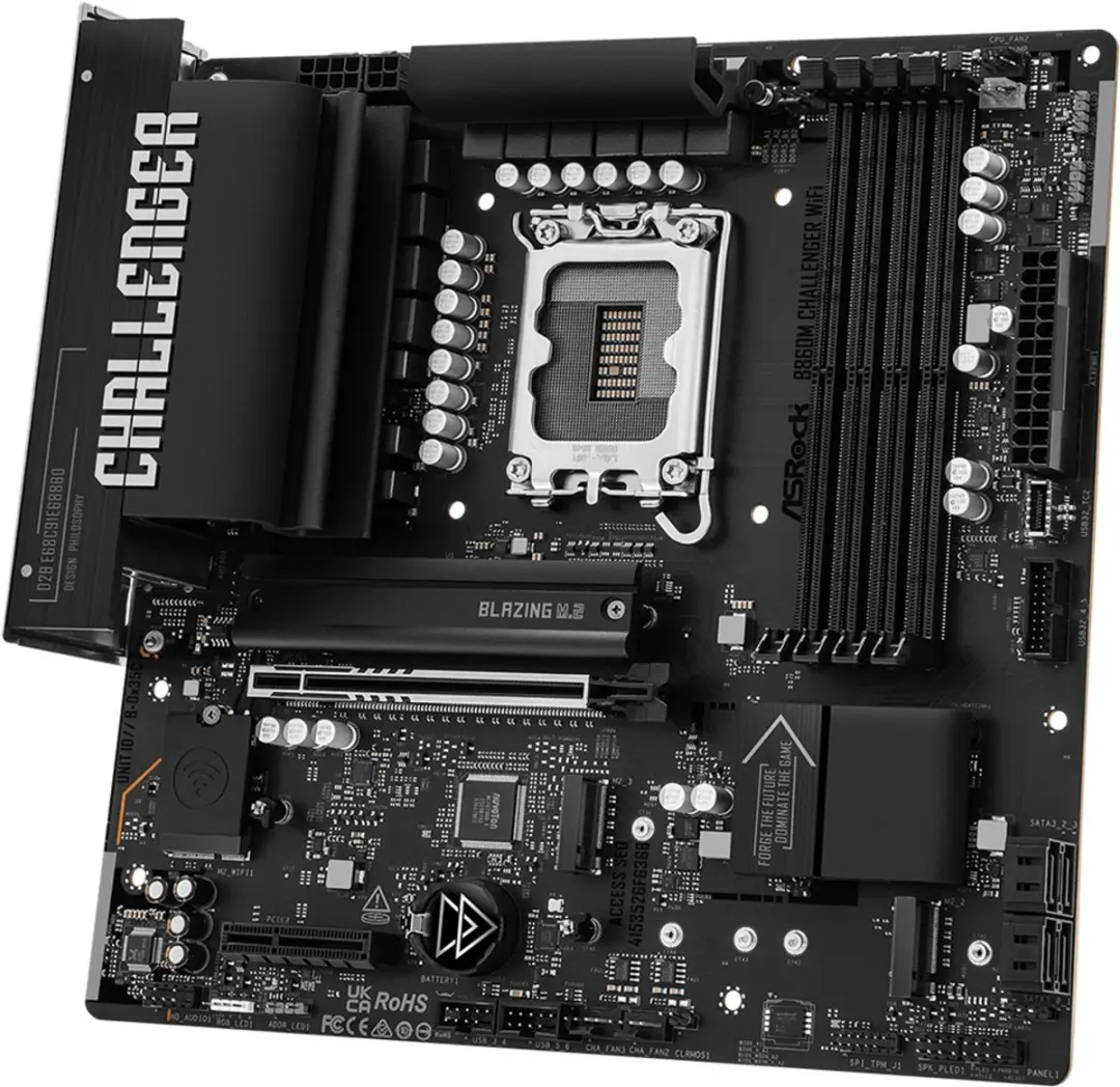 ASRock B860M Challenger WiFi B860 LGA1851 Micro-ATX - 90-MXBUP0-A0UAYZ