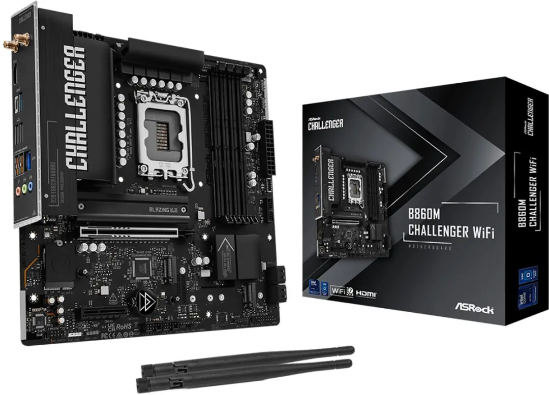 ASRock B860M Challenger WiFi B860 LGA1851 Micro-ATX