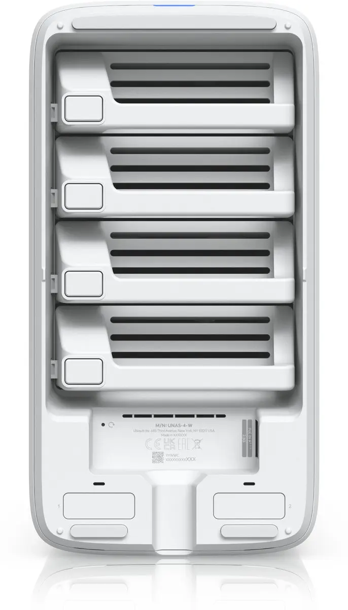 Ubiquiti UNAS-4 NAS - 4 Bays - Wit