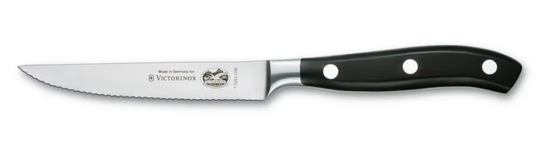 Victorinox Grand Maitre Tomatenmes 12cm - Gekarteld - Zwart