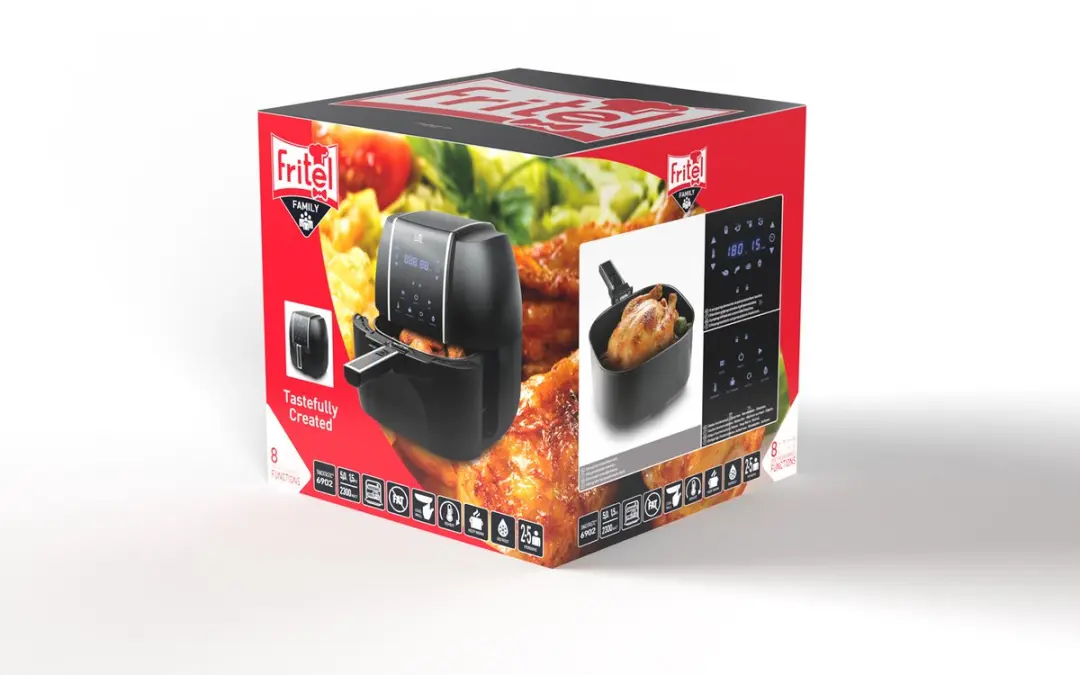 Fritel SnackTastic 6902 XXL Airfryer - 5L - 2300W - Zwart - afbeelding 6 van 6
