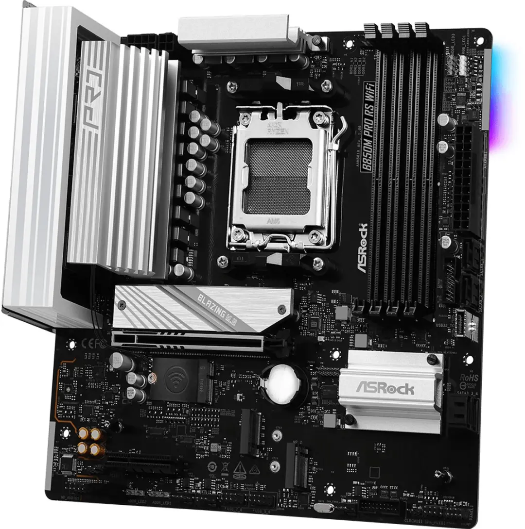 ASRock B850M Pro RS WiFi AM5 - microATX - 90-MXBR70-A0UAYZ - afbeelding 6 van 6
