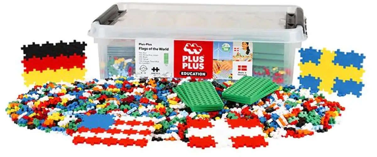 Plus-Plus Vlaggen van de Wereld - Multicolor