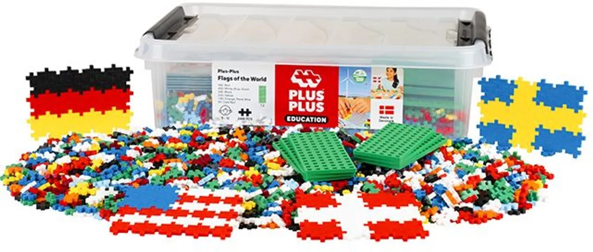 Plus-Plus Vlaggen van de Wereld - Multicolor