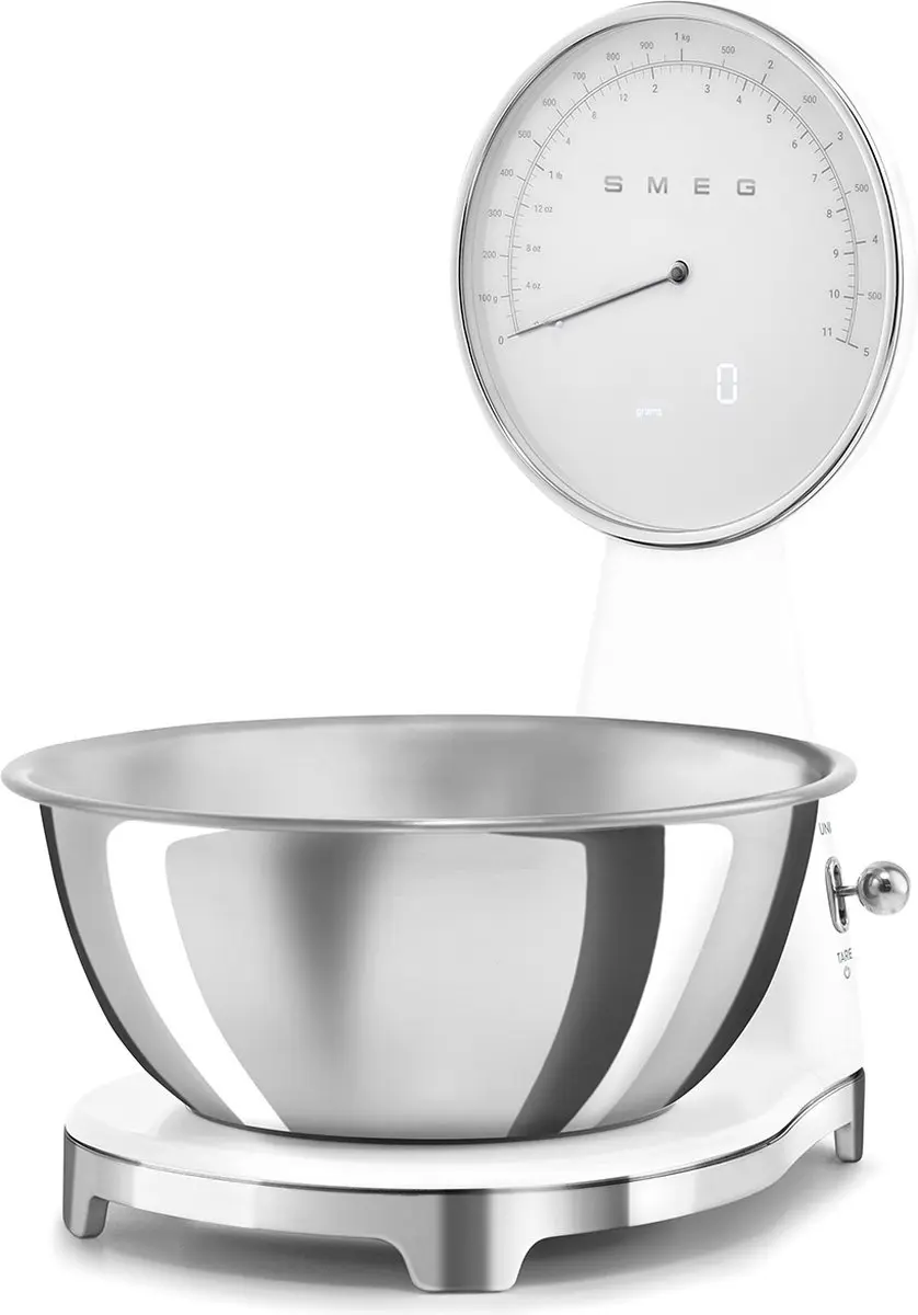Smeg KSF01WHWW Keukenweegschaal 5kg - Wit