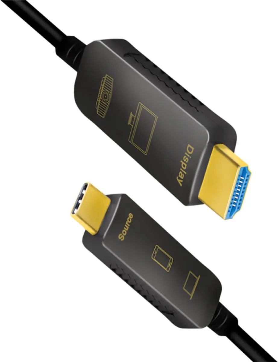 Logilink CUF0100 USB-C naar HDMI Kabel 10m - Zwart