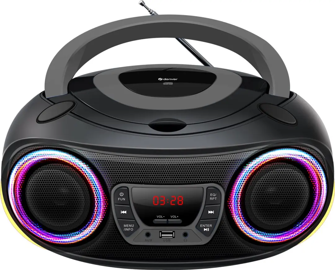 Denver TCL212BT Draagbare Boombox - Bluetooth - Grijs