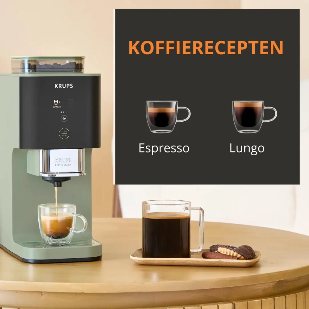 Krups Coffee Crush SA401LE0 Automatische Koffiemachine - Groen