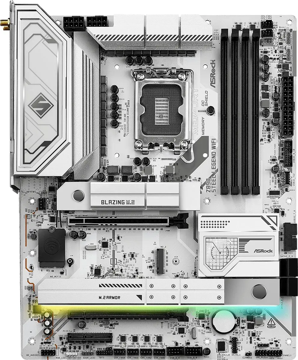ASRock Z890 Steel Legend Moederbord - ATX - Intel Z890 - Wi-Fi 7 - afbeelding 6 van 6