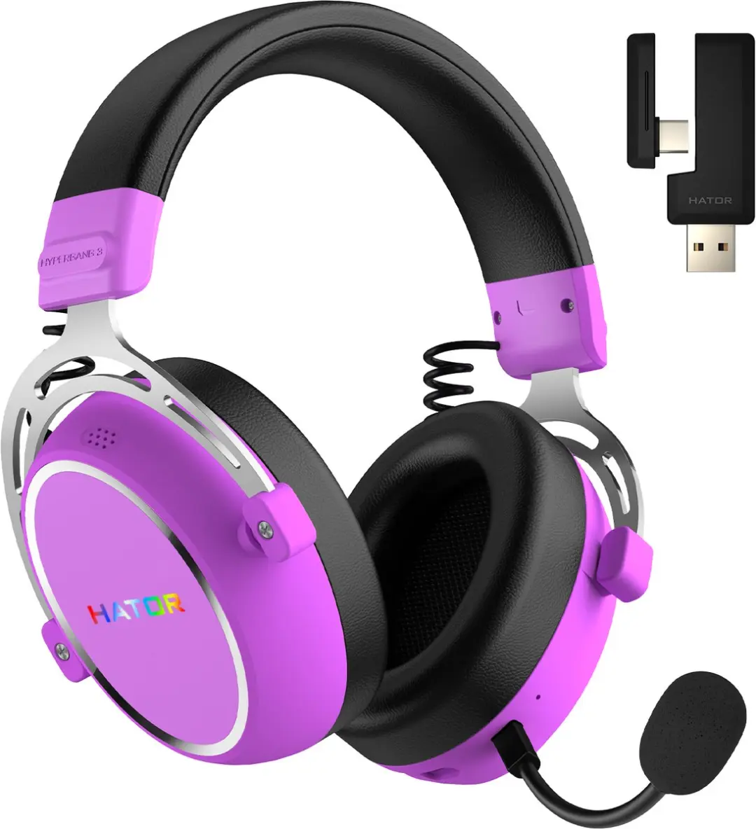 HATOR Hypergang 3 ESH52 Draadloze Gamingheadset - Violet