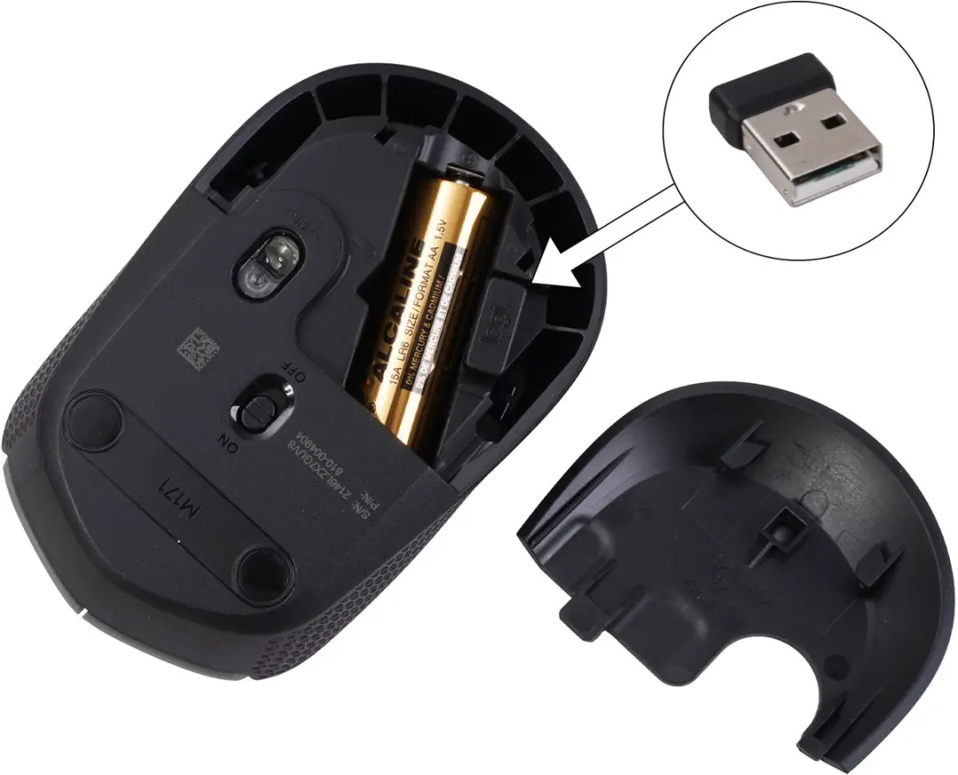 Logitech M171 Draadloze Muis - Blauw - afbeelding 6 van 6