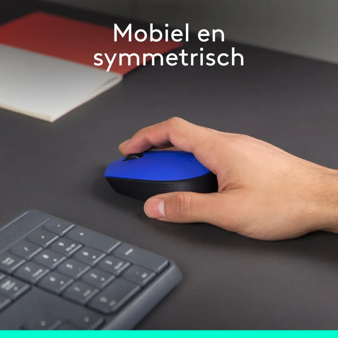 Logitech M171 Draadloze Muis - Blauw