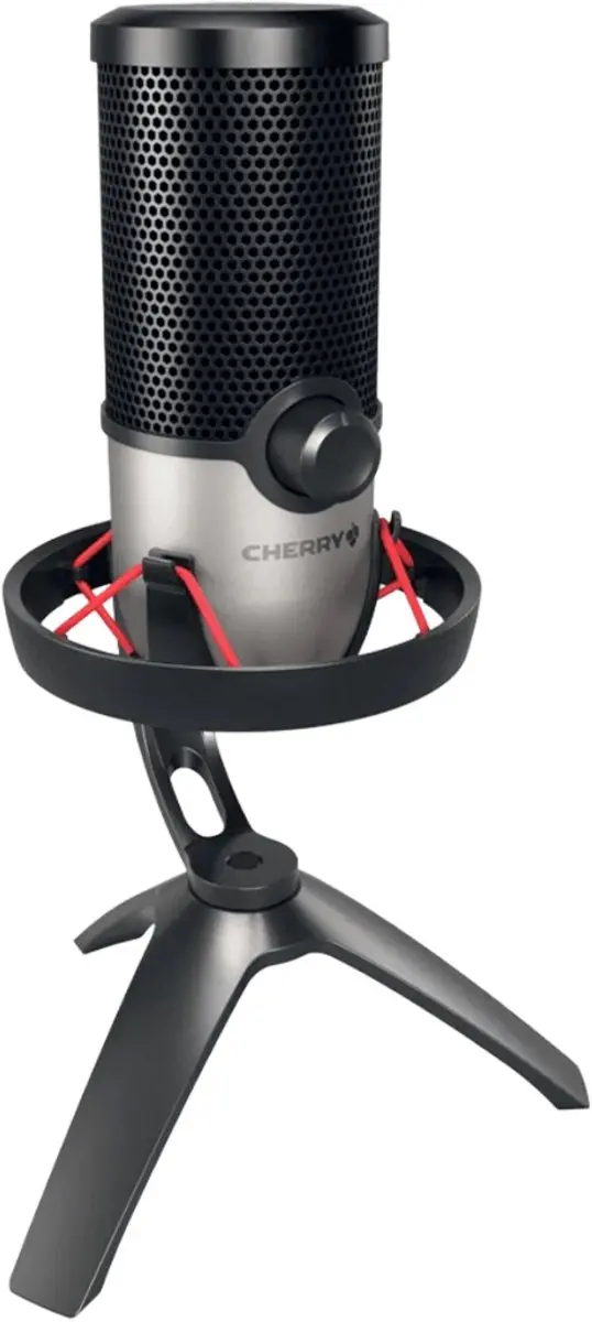 Cherry UM 6.0 Advanced USB Microfoon - Zwart/Zilver