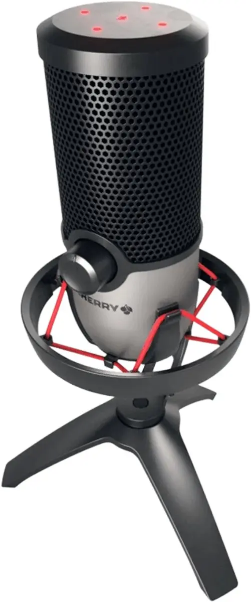 Cherry UM 6.0 Advanced USB Microfoon - Zwart/Zilver