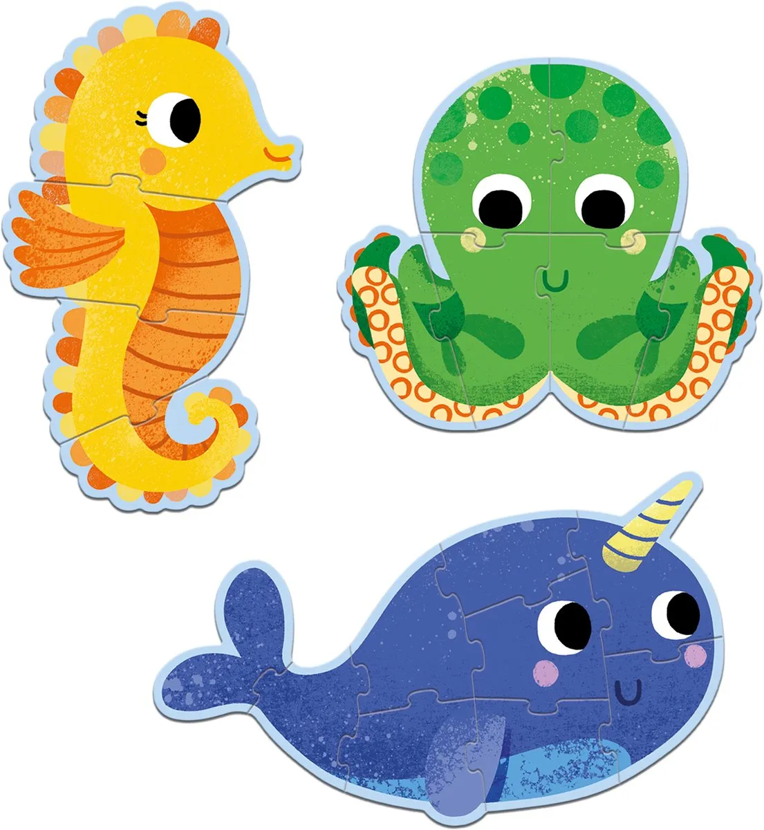 Djeco Primo Puzzle In De Zee - 4/6/9 Stuks DJ07144 - afbeelding 2 van 5