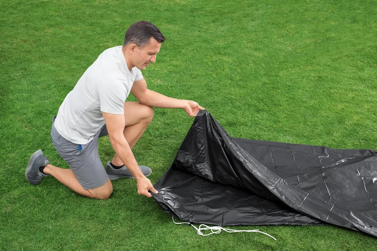 Bestway Afdekzeil Ø 457cm - Antraciet